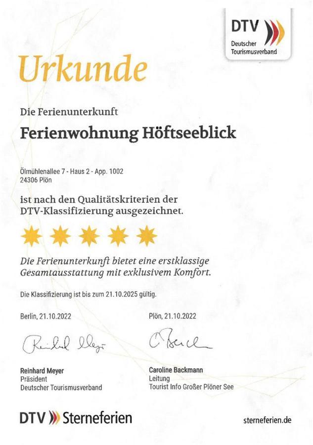 FeWo Höftsee-Blick Plön Exterior foto
